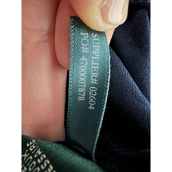 Lauren Ralph Lauren, Women's Sheath Dress, Navy Animal Print ¾ Sleeve, Size 0P - Picture 8 of 8